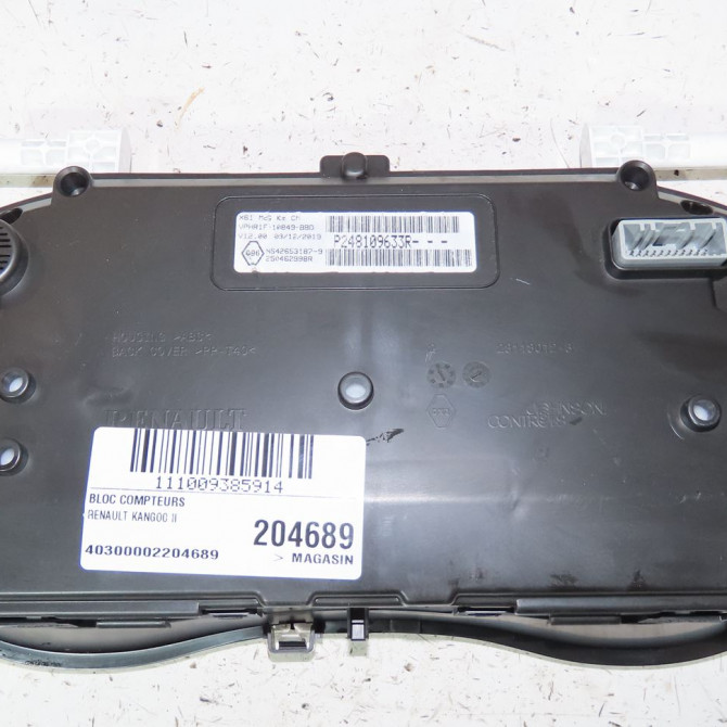Bloc compteurs occasion  Renault KANGOO Express (FW0/1_) 1.5 dci 95 (fw16) (2019)   250462998R  3