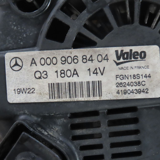 Alternateur occasion  Mercedes-benz SPRINTER 3,5-t Camionnette (B907, B910) 316 cdi rwd (907.631, 907.633, 907.635, 907.637) (2018)   9068404  2