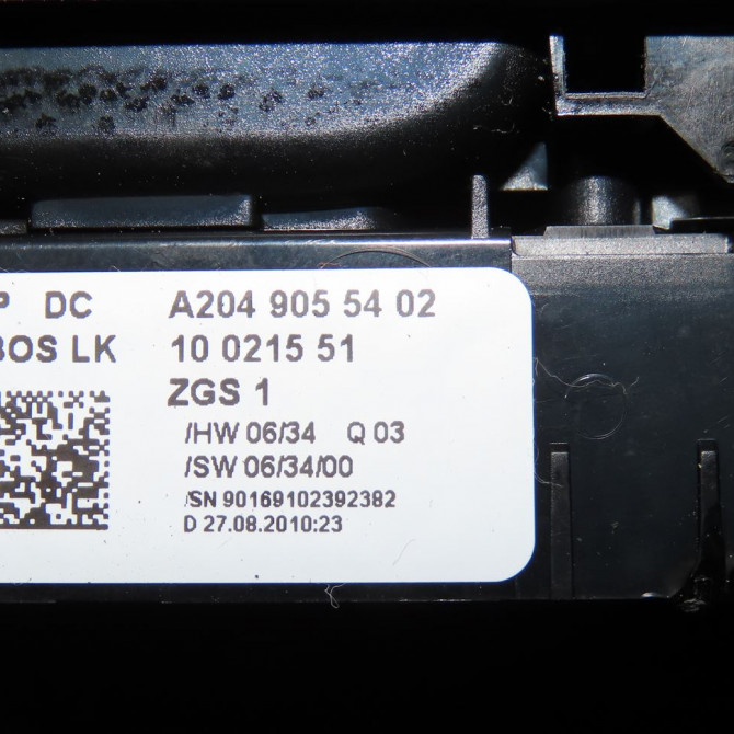Commande lève-glace porte avant gauche occasion  Mercedes-benz CLASSE E Coupé (C207) E 220 cdi (207.302) (2010-2014)   A2049055402  2