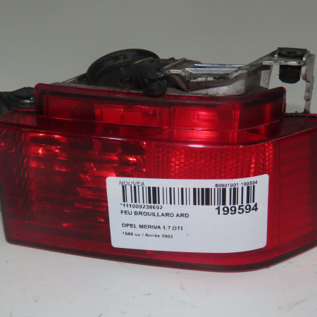 Feu brouillard arrière droit occasion  Opel MERIVA A Monospace (X03) 1.7 dti (e75) (2003-2010)    