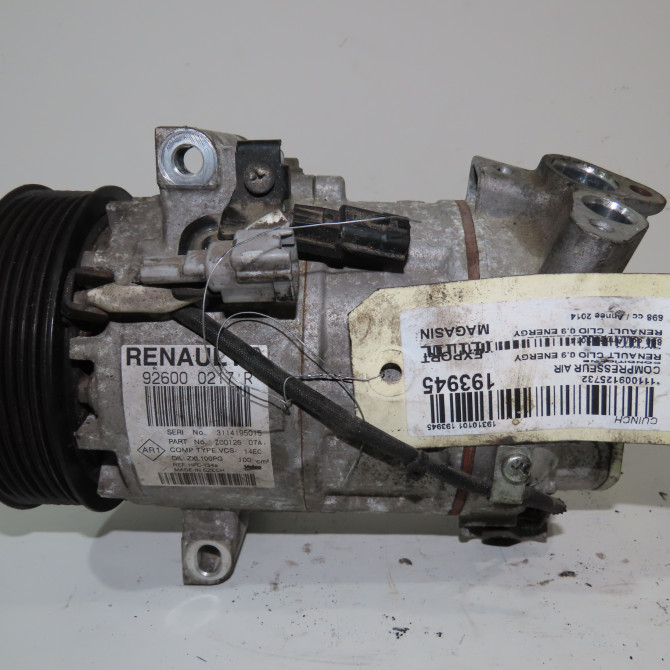 Compresseur air conditionne occasion  Renault CLIO IV (BH_) 0.9 tce 90 (2012) 5 portes   926000217R  1