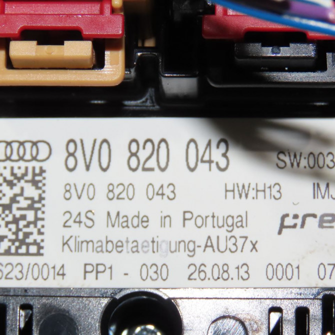 Commande de chauffage occasion  Audi A3 Sportback (8VA, 8VF) 1.4 tfsi (2012-2020)   8V0820043CIMJ  2