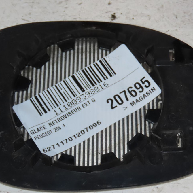 Glace  retroviseur exterieur gauche occasion  Peugeot 206+ (2L_, 2M_) 1.4 i (2lkfwa, 2mkfwa) (2009-2013) 3 portes   8151QQ  2