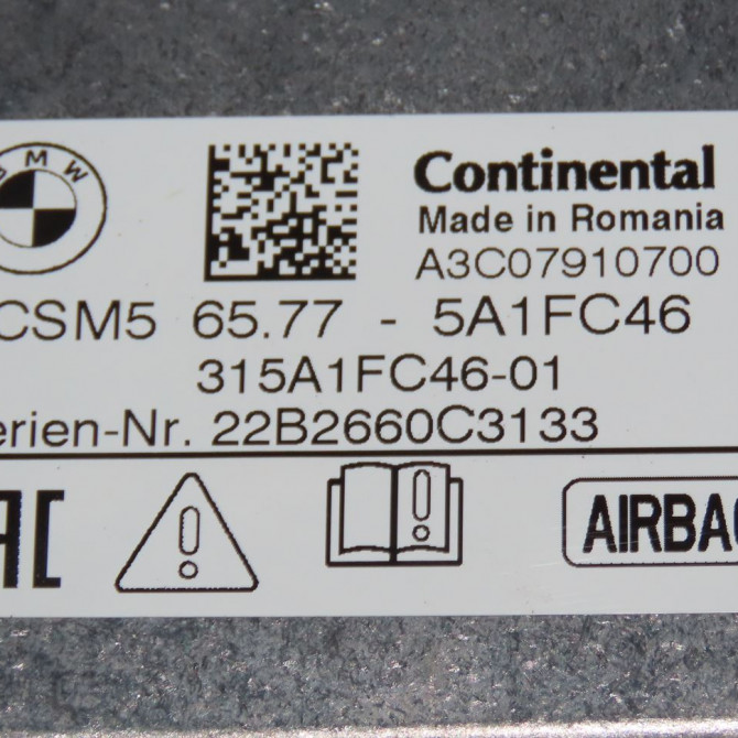 Boitier pyrotechnique occasion  Bmw 1 (F40) 118 i (2019) 5 portes   65775A1FC46  2