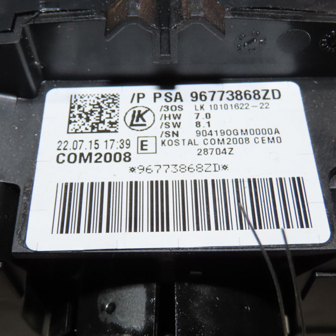 Bloc commodos occasion  Citroën C3 II (SC_) 1.2 vti 82 (2012-2016) 5 portes   96773868ZD  2