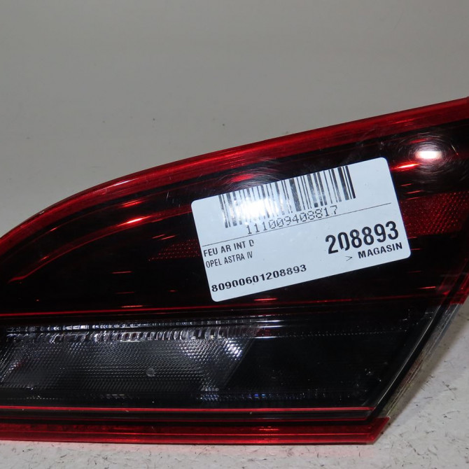 Feu arrière intérieur droit occasion  Opel ASTRA J GTC 2.0 cdti (08) (2011-2015)   13386263  1