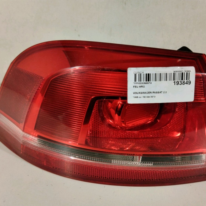 Feu arrière gauche occasion  Volkswagen vw PASSAT B7 Variant (365) 2.0 tdi (2010-2014)   3AF945095A  1