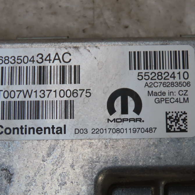 Calculateur moteur occasion  Jeep RENEGADE SUV (BU, B1, BV) 1.3 gse t4 (2018) 5 portes   55282410  2