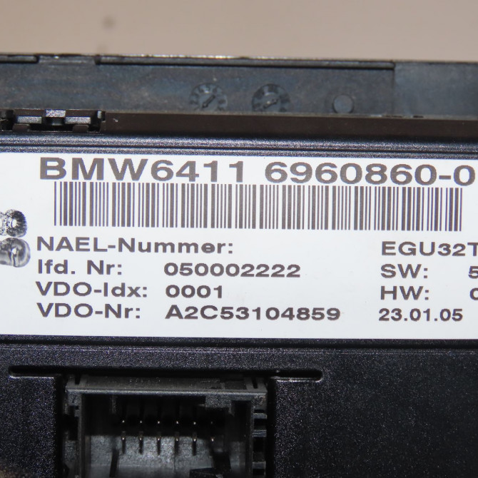 Commande de chauffage occasion  Bmw 3 (E90) 320 d (2004-2011)   64116960860  2