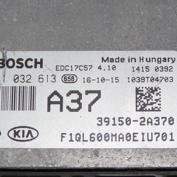 Calculateur moteur occasion  Kia SPORTAGE IV (QL, QLE) 1.7 crdi (2015)   391502A370  2