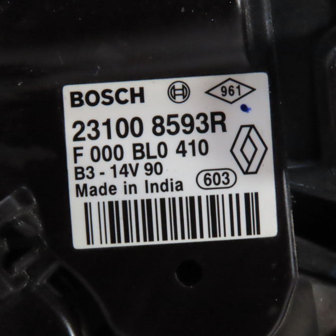 Alternateur occasion  Dacia LOGAN MCV II Tce 90 (k8m1) (2013)   231008593R  2