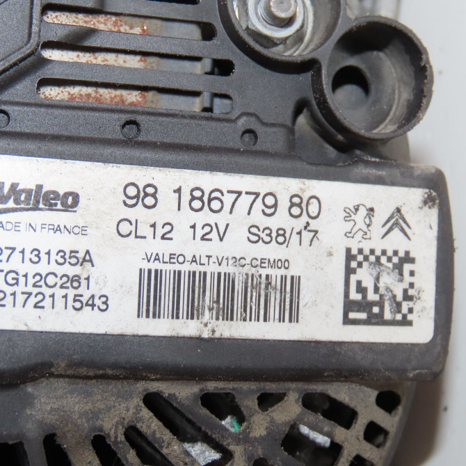 Alternateur occasion  Ds DS 3 (SA_) 1.2 thp 110 / puretech 110 (sahnps) (2015-2019)   9818677980  2