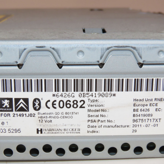 Autoradio occasion  Citroën DS3 (SA_) 1.6 hdi 90 (2009-2015) 3 portes   96751717XT  2