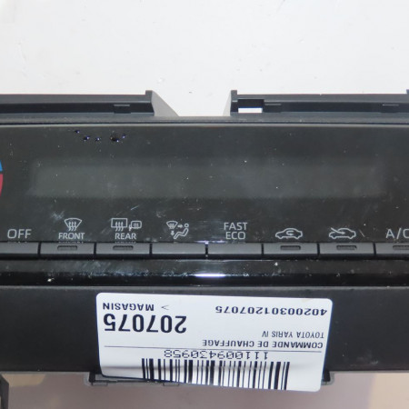 Commande de chauffage occasion  Toyota YARIS (_P21_, _PA1_, _PH1_) 1.5 hybrid (mxph10, mxph11) (2020) 5 portes   559000DP30 