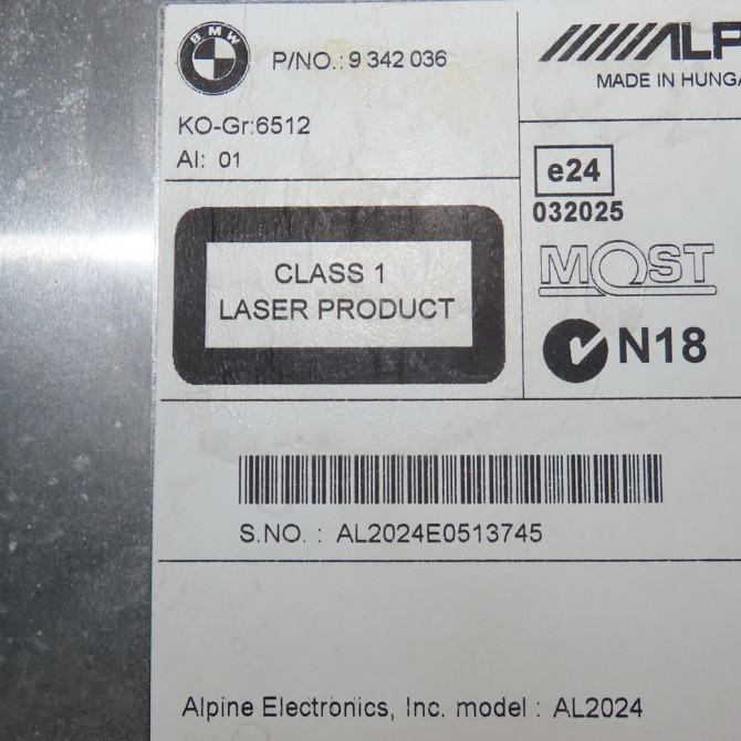 Autoradio occasion  Bmw 1 (F20) M 135 i (2012-2015)   65129342036  3