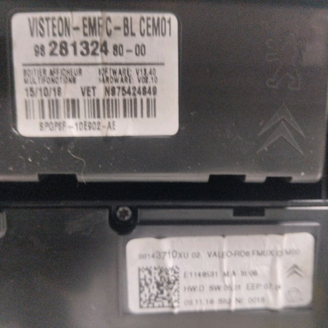 Afficheur digital occasion  Citroën C3 III Van (SX_, SY_) Bluehdi 100 (2019)   9836586480  2