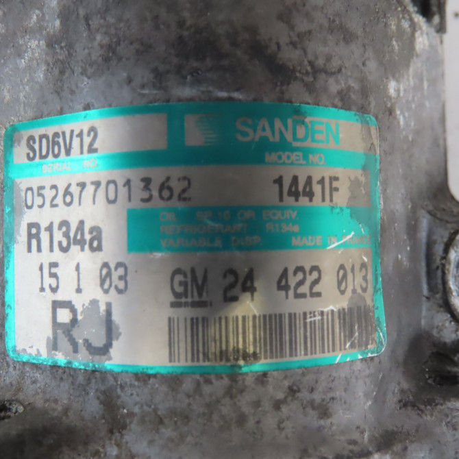 Compresseur air conditionne occasion  Opel ASTRA G 3/5 portes (T98) 1.7 dti 16v (f08, f48) (2000-2005)   24422013  2