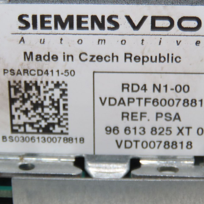 Autoradio occasion  Citroën C3 I (FC_, FN_) 1.1 i (2002) 5 portes   96613825XT  2