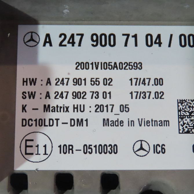 Afficheur digital occasion  Mercedes-benz CLASSE B Sports Tourer (W247) B 200 d (247.012) (2018)   A2479007104  3