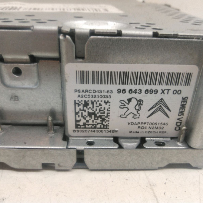 Autoradio occasion  Peugeot 207/207+ (WA_, WC_) 1.6 16v vti (2007-2012) 5 portes   96643699XT  3
