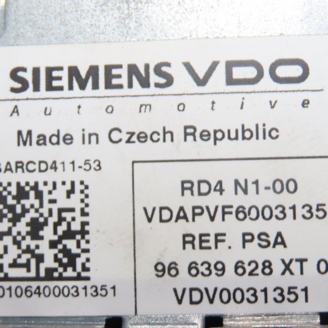 Autoradio occasion  Peugeot 207/207+ (WA_, WC_) 1.4 16v (2006-2013) 3 portes   96639628XT  3