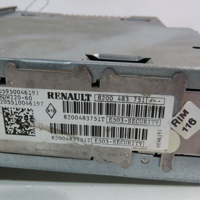 Autoradio occasion  Renault CLIO II (BB_, CB_) 1.2 (bb0a, bb0f, bb10, bb1k, bb28, bb2d, bb2h, cb0a,... (1998-2010) 5 portes   8200483751  2