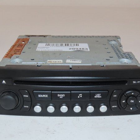 Autoradio occasion  Peugeot 207/207+ (WA_, WC_) 1.6 hdi (2006-2013) 5 portes   96643697XT 