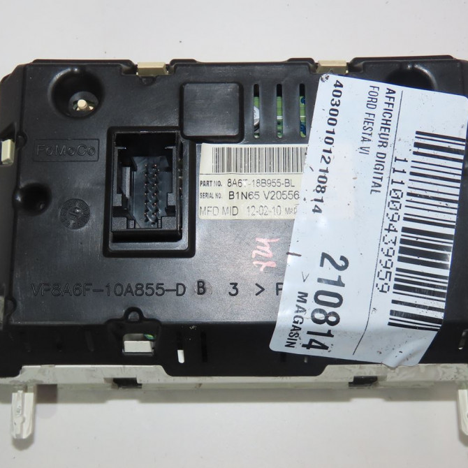 Afficheur digital occasion  Ford FIESTA VI (CB1, CCN) 1.4 tdci (2010-2012) 3 portes   1940795  3