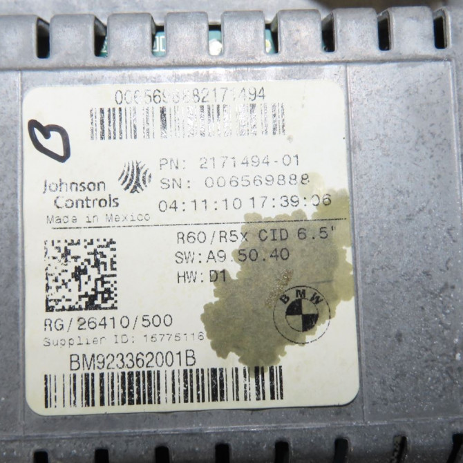 Afficheur digital occasion  Mini MINI (R56) Cooper d (2006-2010)   65509278279  2