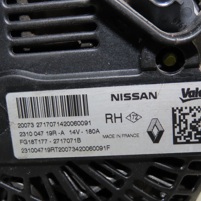 Alternateur occasion  Renault CAPTUR II (HF_) Blue dci 95 (hfaf) (2020)   231009392R  2