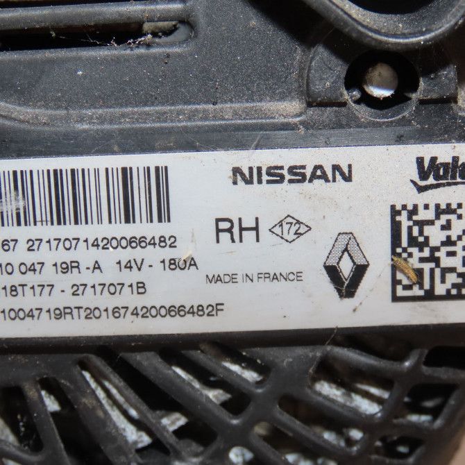 Alternateur occasion  Renault MEGANE IV 3/5 portes (B9A/M/N_) 1.5 blue dci 115 (b9a6) (2018)   231004719R  2