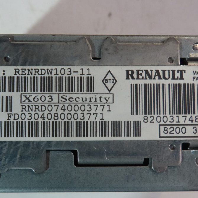 Autoradio occasion  Renault LAGUNA II (BG0/1_) 1.9 dci (2001-2007)   8200317489  3