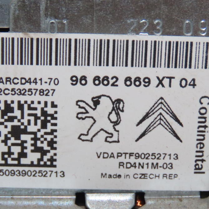 Autoradio occasion  Peugeot 207/207+ (WA_, WC_) 1.4 hdi (2006-2015) 5 portes   96662669XT  3