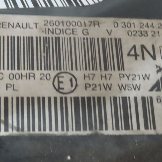 Phare droit occasion  Renault MEGANE III 3/5 portes (BZ0/1_, B3_) 1.5 dci (bz09, bz0d, bz1w, bz29, bz14) (2009) 5 portes   260102973R  3