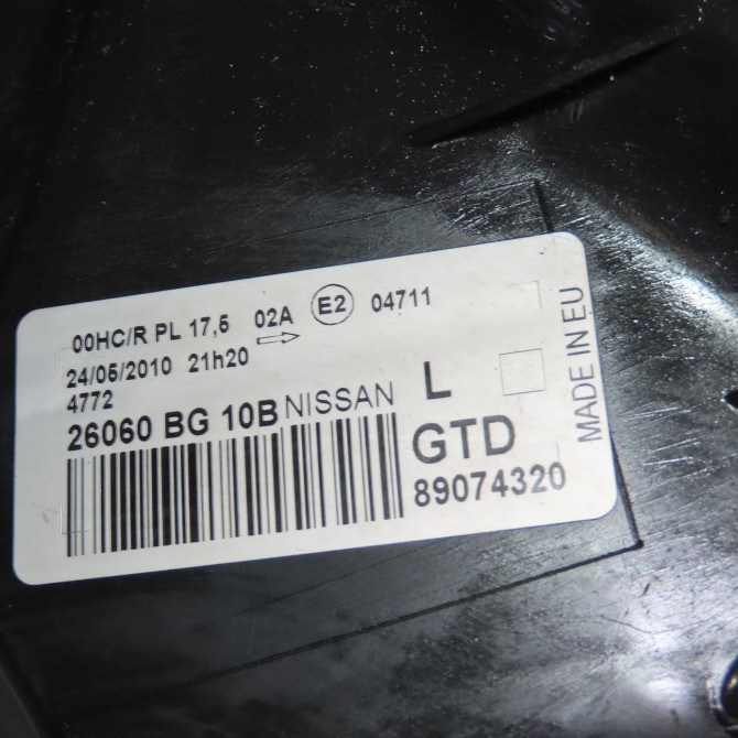 Phare gauche occasion  Nissan MICRA III (K12) 1.2 16v (2003-2010)   26060BG10B  2
