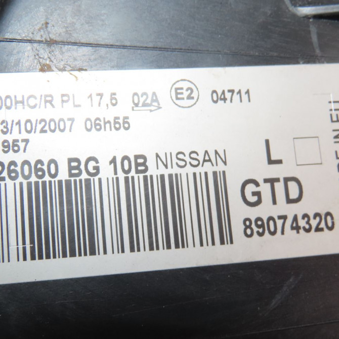 Phare gauche occasion  Nissan MICRA III (K12) 1.5 dci (2003-2010)   26060BG10B  3