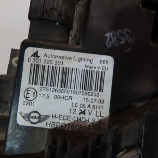 Phare gauche occasion  Mini MINI (R56) Cooper d (2006-2010)   63122751263  2