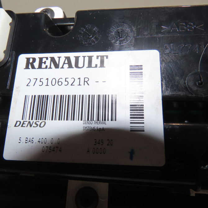 Commande de chauffage occasion  Renault MASTER III Camionnette (FV) 2.3 dci 135 fwd (fv0n, fv08) (2014)   275106521R  2