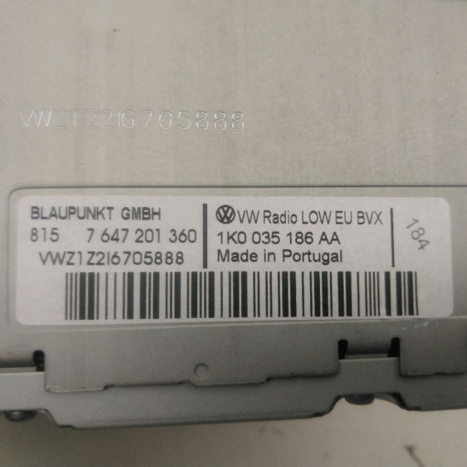 Autoradio occasion  Volkswagen vw GOLF VI (5K1) 2.0 tdi (2008-2013) 5 portes   1K0035186AA  2