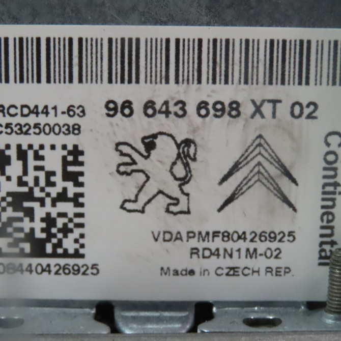 Autoradio occasion  Peugeot 207 SW (WK_) 1.6 hdi (2007-2012) 5 portes   96643698XT  2