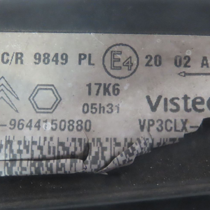 Phare droit occasion  Peugeot PARTNER Monospace (5_, G_) 1.6 hdi 90 (2005-2015)   6205AW  3