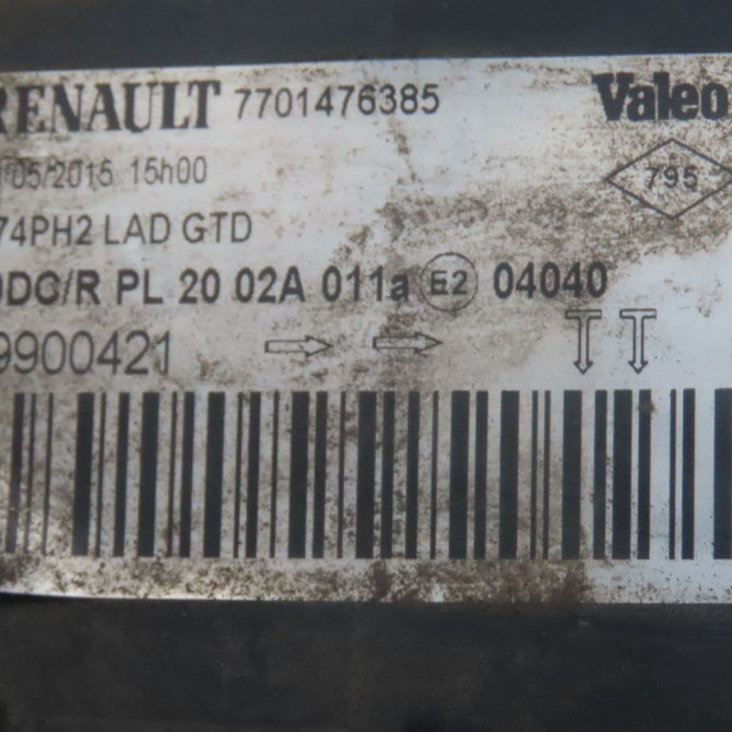 Phare gauche occasion  Renault LAGUNA II (BG0/1_) 1.9 dci (bg08, bg0g) (2001-2007)   7701476385  3
