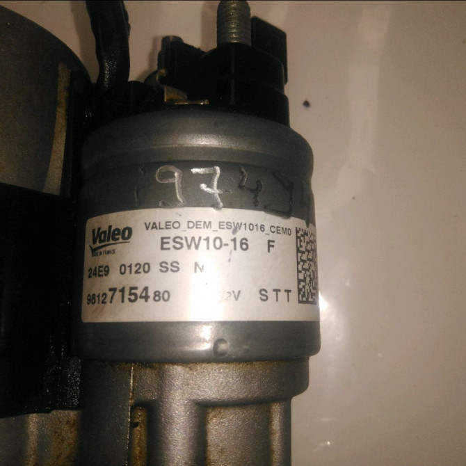 Démarreur occasion  Opel CROSSLAND X / CROSSLAND (P17, P2QO) 1.2 (75) (2017)   9812715480  2