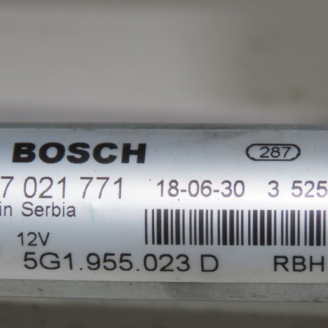 Moteur essuie-glace avant occasion  Volkswagen vw GOLF VII (5G1, BQ1, BE1, BE2) 1.4 tsi multifuel (2013-2018) 5 portes   5G1955023D  2