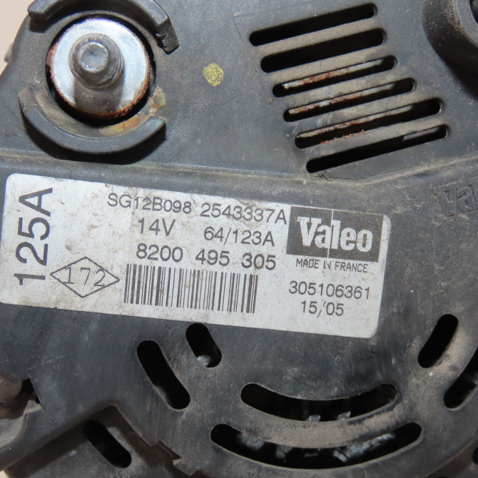 Alternateur occasion  Renault SCÉNIC II (JM0/1_) 1.9 dci (jm0g, jm12, jm1g, jm2c) (2003-2006)   8200495305  2