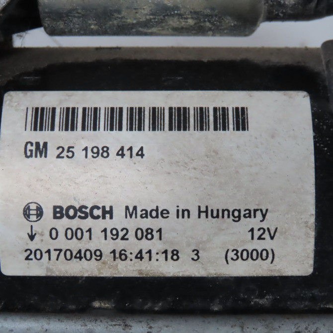 Démarreur occasion  Opel CORSA E (X15) 1.4 (08, 68) (2014)   25198414  2