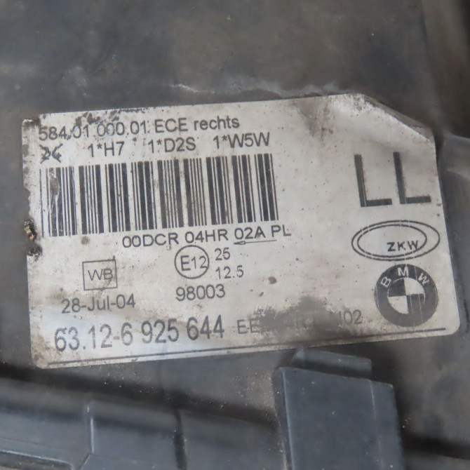 Phare droit occasion  Bmw 3 (E46) 330 d (1999-2005) 4 portes   63126925644  2