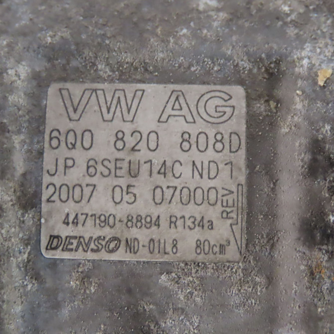 Compresseur air conditionne occasion  Seat IBIZA III (6L1) 1.4 16v (2002-2007)   6Q0820808D  2