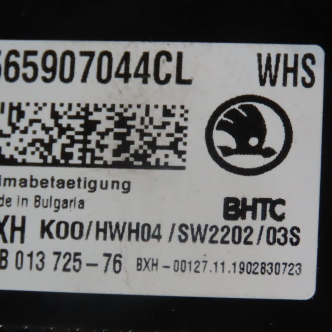 Commande de chauffage occasion  Skoda KAROQ (NU7, ND7) 1.6 tdi (2017)   565907044CLWHS  3