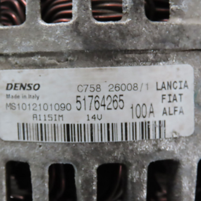 Alternateur occasion  Alfa romeo 159 (939_) 1.9 jtdm 8v (939axe1b, 939bxe1b, 939bxh1b) (2005-2011)   51764265  2